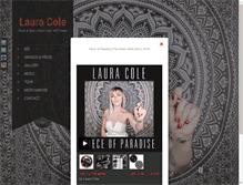 Tablet Screenshot of lauracolemusic.com